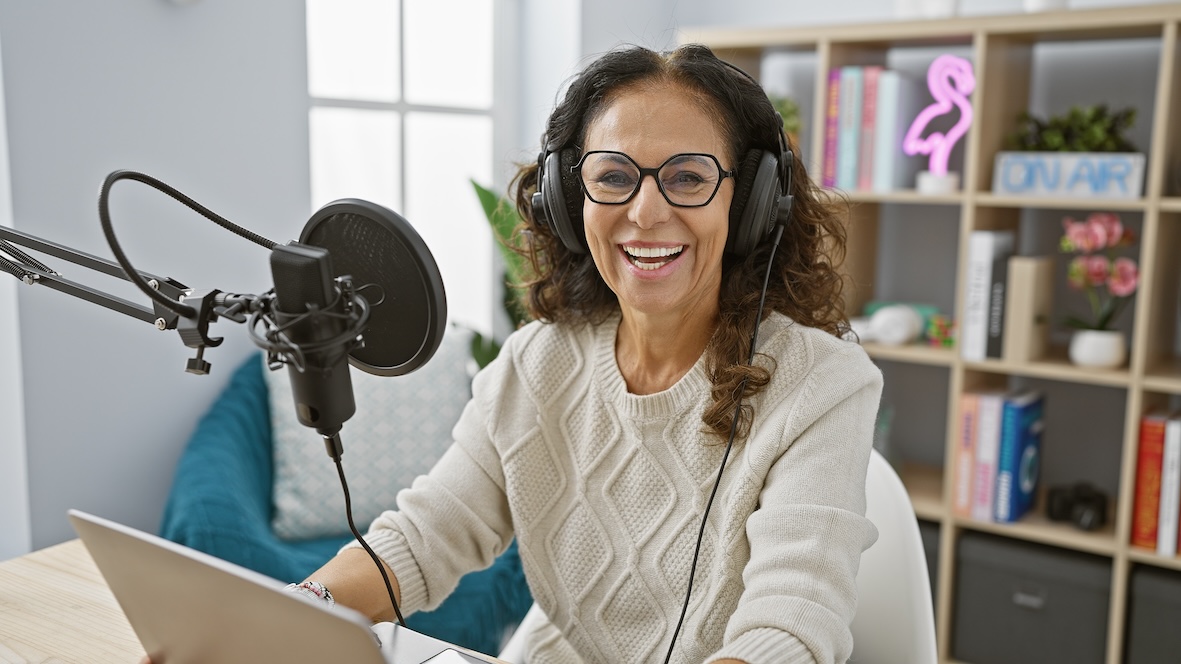 Podcast coaching and training session