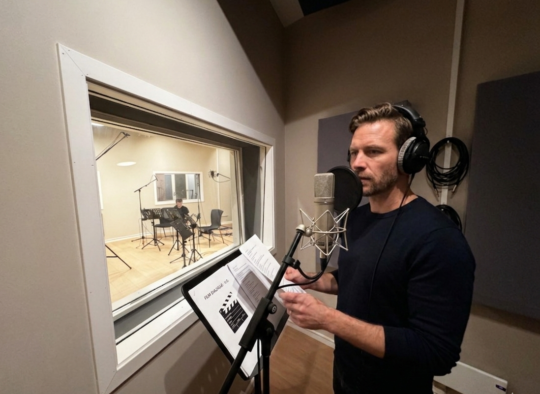 Voice-over innspilling til film hos Mobula Music